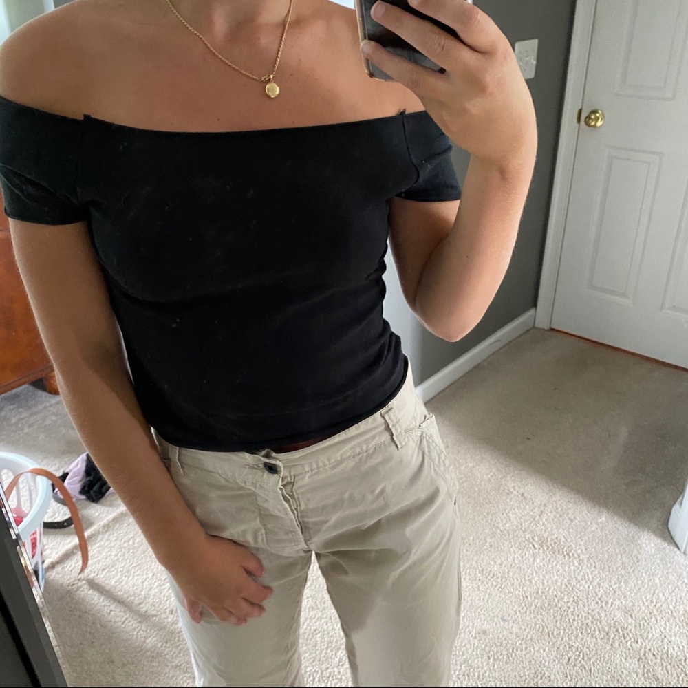 PACSUN black off the shoulder top